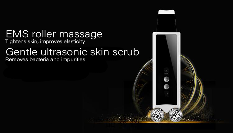 Ultrasonic Pore Cleanser EMS Roller Massage Skin Tightener