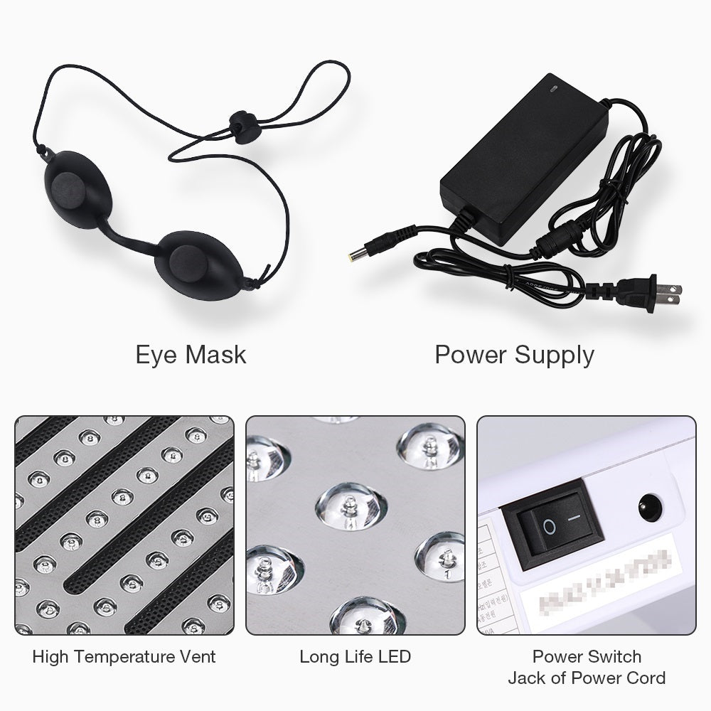 LED Light Therapy Smoother Skin Healthier Complexion Reduce Redness Acne Care Tones Skin