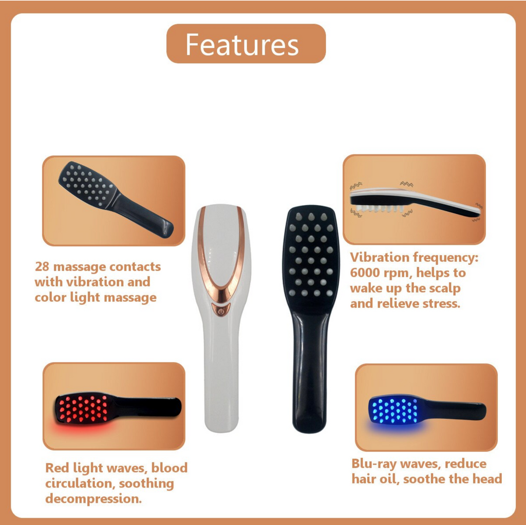 Hair Growth Laser Vibrating Treatment Comb