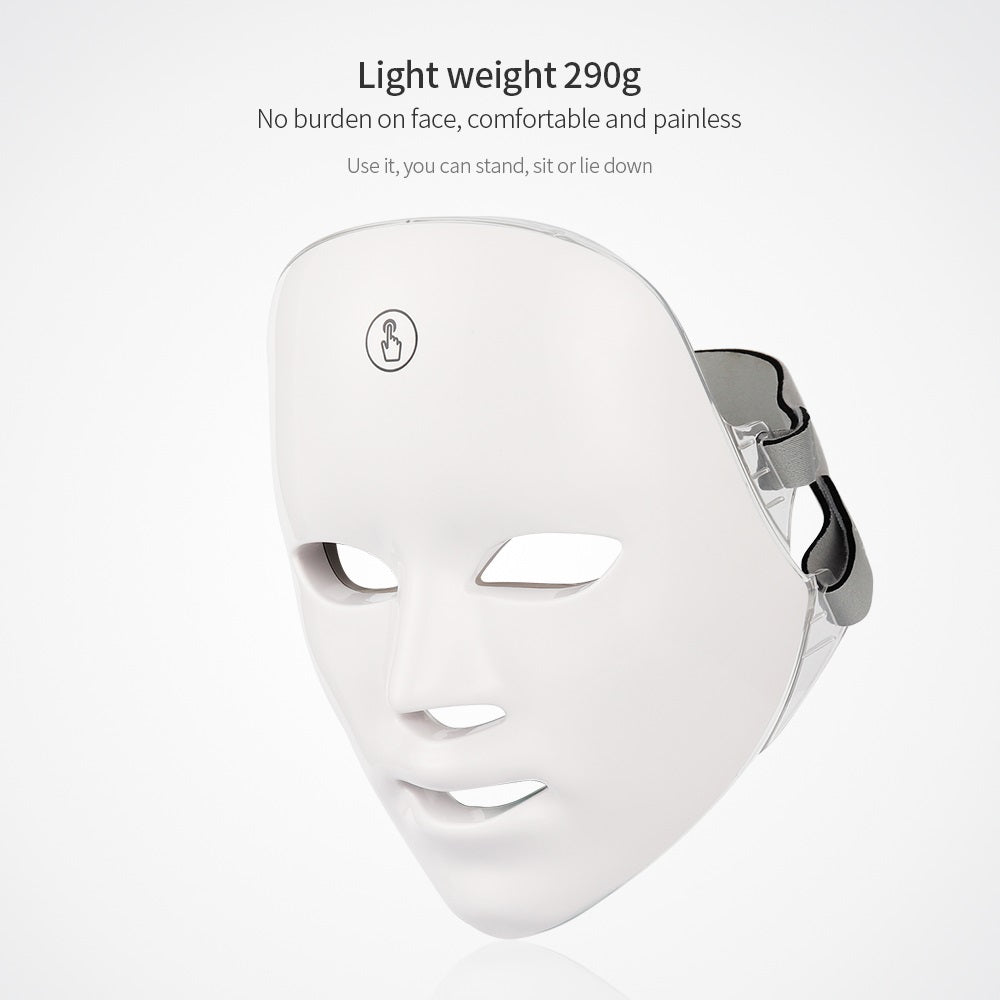 led face mask therapy 7 colors lightweight wireless new led mask red light therapy blue light therapy